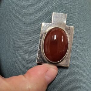 Gorgeous Carnelian Cabochon Pendant
